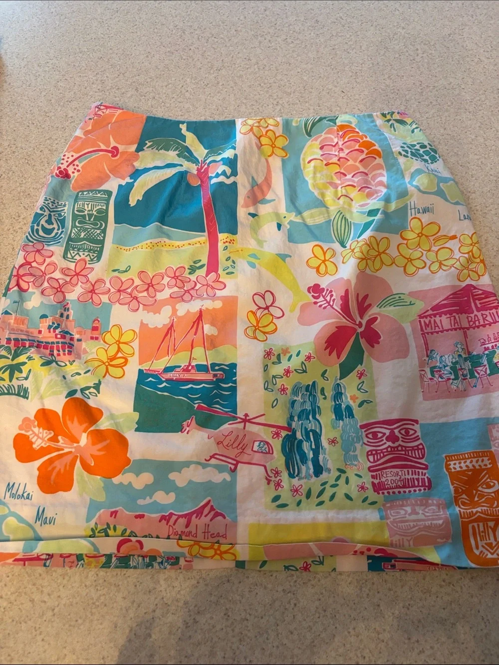 Lilly Pulitzer Bright Tropical Print Skirts - Pink & Multi size 4 - Picture 3 of 9